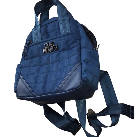 New Steve Madded Blue Quilted Backpack Bag NWOT main image 12